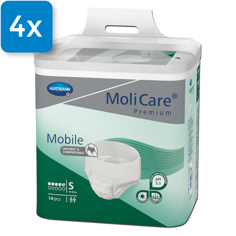 MoliCare Premium Mobile 5 Tropfen S - (4 x 14 Stück)